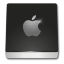 Disc Apple White Icon 64x64 png
